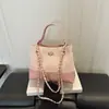 Bolso de Hombro Cruzado Versátil de Gran Capacidad, Estilo de Moda Verano 2026, Parche de Textura de Alta Gama, Cadena, Simple