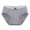Pantaletas de Algodón Puro con Entrepierna Extendida para Mujer, de Lunares, Cintura Media, Sensación de Piel Desnuda, Algodón para Chicas Estudiantes, Transpirables que Absorben la Humedad, Bikini con Borde de Volantes