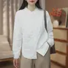 Abrigo de algodón grueso de invierno para mujer, casual, versátil, de corte holgado, adelgazante y cálido, tipo camisa