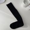 Calcetines de primavera y verano en color marrón y gris oscuro con doble aguja JK, estilo academia, con tiras verticales negras y color liso para celebridades de Internet.