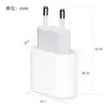 Adecuado para iPhone 16 EE. UU. y Estándar Europeo Cargador de 20W Carga Rápida PD Apple 15 Tableta iPad 3 Cargador