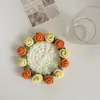 Posavasos de Flores de Ganchillo Hechas a Mano Transfronterizo