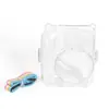 Adecuado para Polaroid Instax Mini12 Estuche de Cristal Transparente, Estuche de Almacenamiento Duradero Anti-Rayones y Anti-Caídas con Cuerda