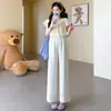 Conjunto de Ropa de Maternidad, Moderno Estilo Nuevo 2026, Top Babydoll + Pantalones Largos de Lunares, Conjunto de Dos Piezas para Mujeres Embarazadas