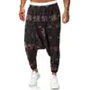 Pantalones Casuales de Algodón y Lino Estilo Chino Nuevo Primavera/Verano para Hombre, Pantalones Largos Estampados, Pantalones de Hip-Hop Sueltos de Talla Grande de Moda K18