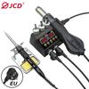 Pistola de Ar Quente e Ferro de Solda Elétrico Jcd8898 Estação de Solda Dois em Um Ferramenta de Reparo de Soldagem Eletrônica para Celular DIY com Temperatura Ajustável