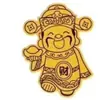Pegatina de Gato de la Suerte de Oro Puro para Teléfono, Pixiu que Atrae la Fortuna, Pegatina Dorada del Dios de la Riqueza, Venta al por Mayor Fabricante de Regalos, Atrae Riqueza y Tesoros