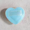 Esponja Mini Marshmallow de Cuero Brillante en Forma de Corazón, Esponja Marshmallow Engrosada Elástica Q que No Absorbe Polvo para Aplicar Maquillaje en Polvo