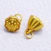 Accesorios de Ropa Aleación Goteo de Aceite Agujero Grande Espaciador de Peces Cuentas Oro Mate Semilla de Loto Vaina de Loto Colgante Encanto de Mariposa Gato de la Fortuna