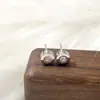 Pendiente de mini barra delgada con rosca, pequeño y exquisito, con incrustaciones de diamantes, personalidad simple, clavo para el cartílago de la oreja, nicho, explosión de alto nivel