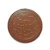 Espelho de Maquiagem Portátil Ins Chocolate Mirror Biscoito Mini Dobrável Pente Pequeno Espelho Redondo Espelho de Bolsa