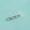 Prata Esterlina S925 Galvanizada Zircônia de Precisão Arruela Cheia de Diamante Espaçador Redondo DIY Acessórios de Contas Espaçadoras para Pulseira de Cristal e Pérola