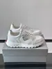 Zapatillas de Cuero Genuino con Patrón de Lichi para Hombre Suela Gruesa Logo Triángulo Transfronterizo PRA Zapatos Casuales Estilo Versátil para el Día a Día