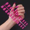Tiras para Unhas Amendoada, Unhas Pontiagudas com Óleo UV Top Coat, Tiras para Unhas Pontiagudas Curtas Gota d'Água, Unhas Postiças de Cor Sólida, Ultra-Finas