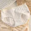 10A Roupa Íntima de Algodão Puro para Meninas Bebês Fio 40 Algodão Puro Estilo Japonês Fofo Meia-Cintura para Jovens Estudantes