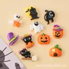 Pequeños accesorios de resina brillantes de Halloween para tazas de agua DIY, imanes para refrigerador, fundas de teléfono, charms para zuecos, accesorios para el cabello y decoraciones navideñas