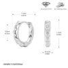 Brincos de Prata Esterlina S925 Mais Vendidos Transfronteiriços com Inlays de Zircônia Serrilhada Triangular Tridimensional, Disponíveis em Vários Tamanhos, Joia de Prata Versátil Personalizada