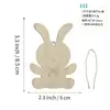 Adornos de Madera Colgantes de Pascua Transfronterizos DIY Piezas de Madera Pintadas a Mano por Niños Fiesta de Graffiti para Bebés Decoración del Hogar Artículos Pequeños