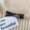Lujo Ligero Francés Pequeño Clip de Pato de Letra de Chanel Clip para Flequillo Lateral Roto Accesorios para el Cabello Versátiles Venta al por Mayor