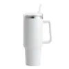 Copo de Carro Transfronteiriço de 40oz Segunda Geração, Copo Portátil de Grande Capacidade com Alça e Canudo, Copo de Gelo, Copo de Água Portátil para Carro