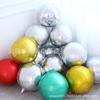 Promoção Quente Balão de Alumínio Laser 4D de 22 polegadas Festa de Aniversário Decoração de Casamento Bola de Aço Laser Balão de Alumínio Vazio Flutuante