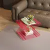 Entrega el Mismo Día: Mesita de noche geométrica, Estantería de almacenamiento, Revistero de metal de pie, Mesa auxiliar de metal para sofá