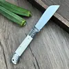 Cuchillo Plegable de Acero Inoxidable en Stock para Acampar y Defensa Personal, Portátil Multifuncional de Alta Dureza Exquisito Cuchillo Plegable para Fruta para Exteriores