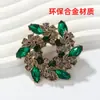 Broche de Bauhinia Totalmente Ecológico para Mujer, Exquisita Guirnalda de Corsage de Alta Gama Resistente Incrustada de Diamantes Pin para Accesorios de Ropa