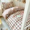 Conjunto de Três Peças de Cama de Dormitório Universitário de Algodão Puro Tecido Japonês Nishikawa Algodão Puro Lençóis Estampados Capa de Edredom Capa Cama Lençóis Conjunto de Três Peças