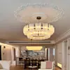Lámpara de araña para sala de estar estilo Wabi-Sabi francés, Lámpara de lujo ligero de cristal para comedor, dormitorio de villa, Accesorios de iluminación de vidrio para casa modelo de diseñador