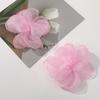 Super estilo de princesa de hadas organza borde quemado flores diy hecho a mano todo a juego pasador para el pelo de niños accesorios para el pelo accesorios para la ropa venta al por mayor