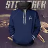 2022 Novo Cardigan com Zíper Estampado 3D de Star Trek Jaqueta Esportiva com Capuz Roupas de Cosplay Suéter