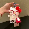Colgante de Peluche Hello Kitty Gato Año Nuevo Kt Colgante para Bolso Decoración Navideña Adorno Navideño Decoración