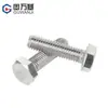 Tornillos de Acero Inoxidable 316L Guwanji A4-80 Completamente Roscados con Cabeza Hexagonal Exterior y Pernos Hexagonales Exteriores M6M8M10M12-M27