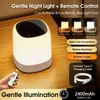 Luz Nocturna USB de Luz Suave para Protección Ocular Control Remoto Transfronterizo, Lámpara de Escritorio Inteligente Táctil para Dormitorio de Enfermería, Lámpara de Mesita de Noche