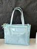 Nueva Bolsa de Hombro Grande de Cinta Estilo Japonés para Mujer 2025 Lazos Transparente Moderna Versátil Tote