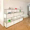Aparador Médio Antigo Lateral Fixo Sala de Estar Doméstica Estilo ins Armário de Armazenamento Armário de Armazenamento Simples Módulo de Armário USM Armário Combinado
