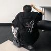 Playera de Manga Corta de Peso Pesado con Estampado de Mariposa para Hombre, Suelta Casual Manga Media Trendy Marca Top de Verano