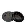Tapón de ventilación para armario de acero inoxidable con orificio de ventilación redondo y decorativo para zapatero y armario.