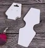 Tarjetas Plegables para Collares de Cartulina Blanca al por Mayor en Stock, Tarjetas de Exhibición para Empaquetar Colgantes de Cadena para Suéteres, Tarjetas para Joyería de Plata S925