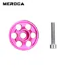 Tapa superior de dirección de aleación de aluminio, Cubierta colorida para dirección de bicicleta, Tapa del tubo superior de la horquilla delantera con diseño floral hueco