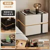 Mesita de noche inteligente con luces, recargable, multifuncional, nuevo diseño de lujo para dormitorio del hogar, gabinete de noche de diseño de alta gama