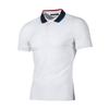 Nuevo Estilo Simple Rayas Hombres Colorido Diseño Rakou Casual Camiseta POLO de Manga Corta