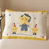 Toallas de Almohada de Algodón Puro para Niños, un Par de 40X60 Absorbentes de Sudor y Antideslizantes Toallas de Almohada de Gasa de Algodón para Bebé, Toallas Almohadilla Gruesas de Dibujos Animados
