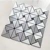 Painel Alumínio-Plástico Mosaico Parede de Fundo Decoração Metálica Bar Hotel Moderno Minimalista Parede Interna Personalizada Azulejos de Parede de Cozinha