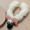 Tide Cool White Colgante de Campana Gargantilla de Felpa Collar Anillo para el Cuello de Mujer Collar con Lazo Cadena para Clavícula Accesorios