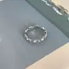 Anillo de Estrella de Zircón con Esmalte Azul Goteado para Mujer Diseño Nicho Anillo de Dedo Abierto Moda Popular en Internet Traje Personalizado Anillo