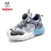 Zapatos Infantiles Babu Dou Zapatos para Niños 2026 Nuevo Otoño Invierno Superficie de Cuero Impermeable Zapatos de Papá Hebilla Giratoria Zapatos Infantiles