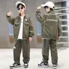 Conjunto Casual para Niños Primavera 2026 Nuevo Elegante Ropa Deportiva Infantil Moda para Niños Mayores Estilo Urbano Trendy para Niños Moda Primavera y Otoño