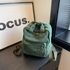 Bolsa de lona de veludo estilo japonês para estudante universitária mochila escolar 2023 nova mochila portátil mochila pequena artística Mori